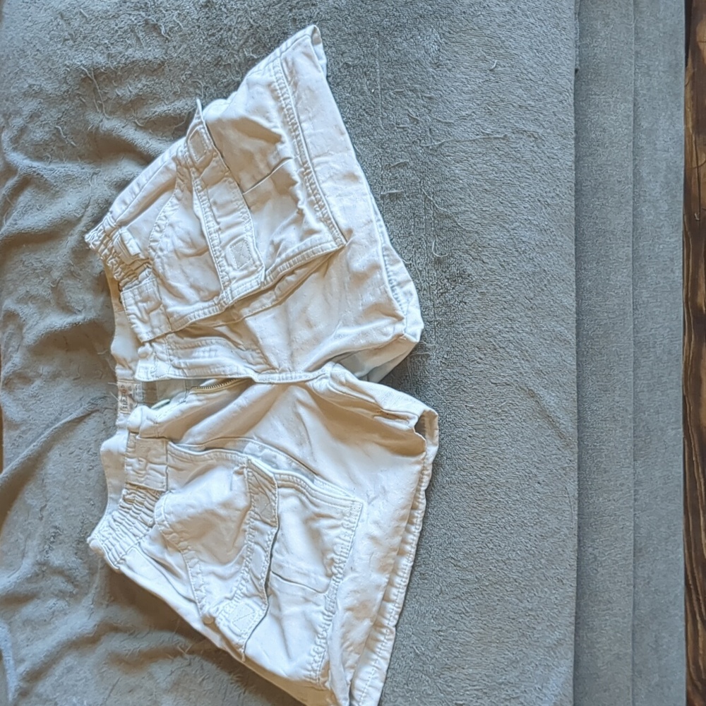 White cargo pants